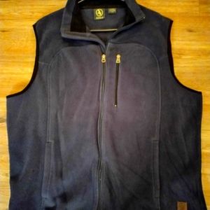 Aigle men's blue fleece vest XL